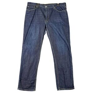 Levis Strauss 541 Athletic Taper Jeans Dark Wash Denim 38x32 Mens